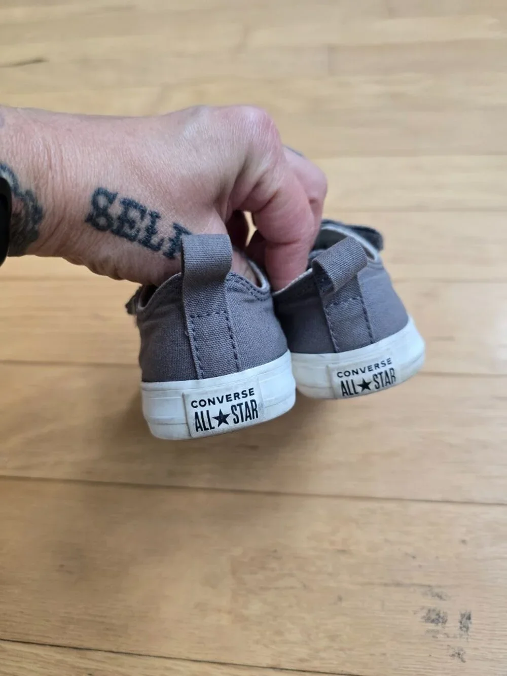 Converse | Chuck Taylor All Star Sherpa bear gray sneakers | Toddler 7